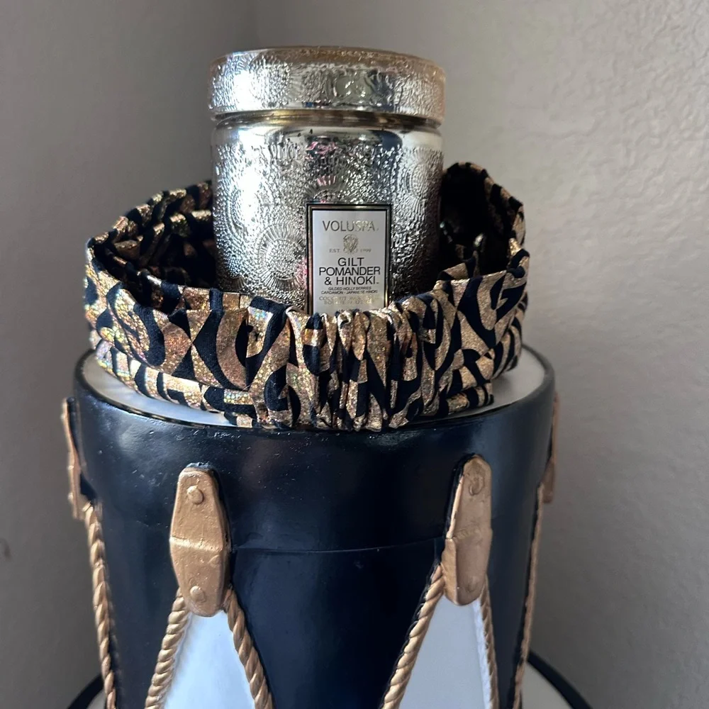 Gucci Black and Gold Patterned Headwrap - Picture 4 of 7